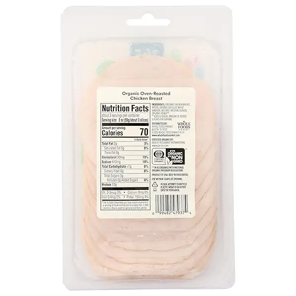 365 by Whole Foods Market Organic Oven Roasted Chicken Breast, 6 OZ 2