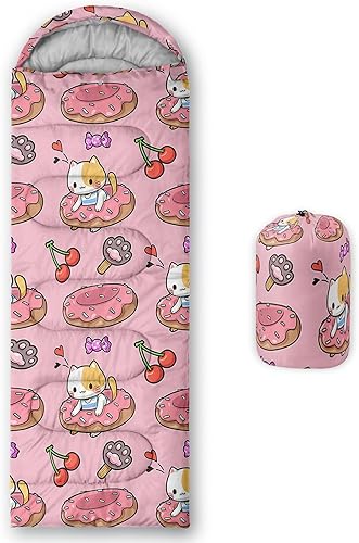 Miniatura 33 de QOOMO - Saco de Dormir para Acampar, para 3 Estaciones, Clima Cálido y Fresco, Ligero, Resistente al Agua, para Adultos y Niños, Equipo de Camping