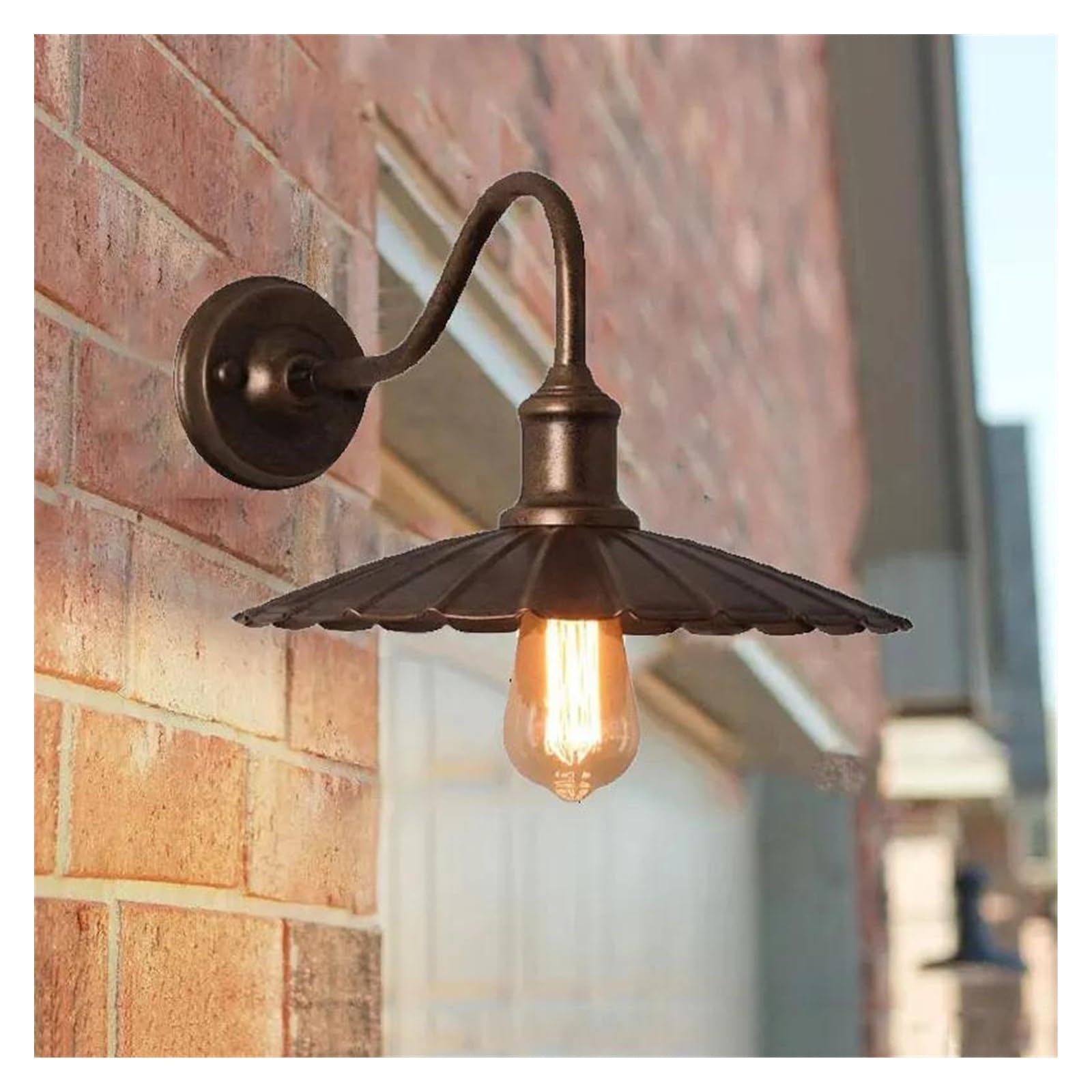 ZTCHSENZT Wall Sconces, Loft V-intage Wall Lights Waterproof Outdoor Balcony Terrace Porch Courtyard Garden Light Bedroom Bedside Lamp,Copper