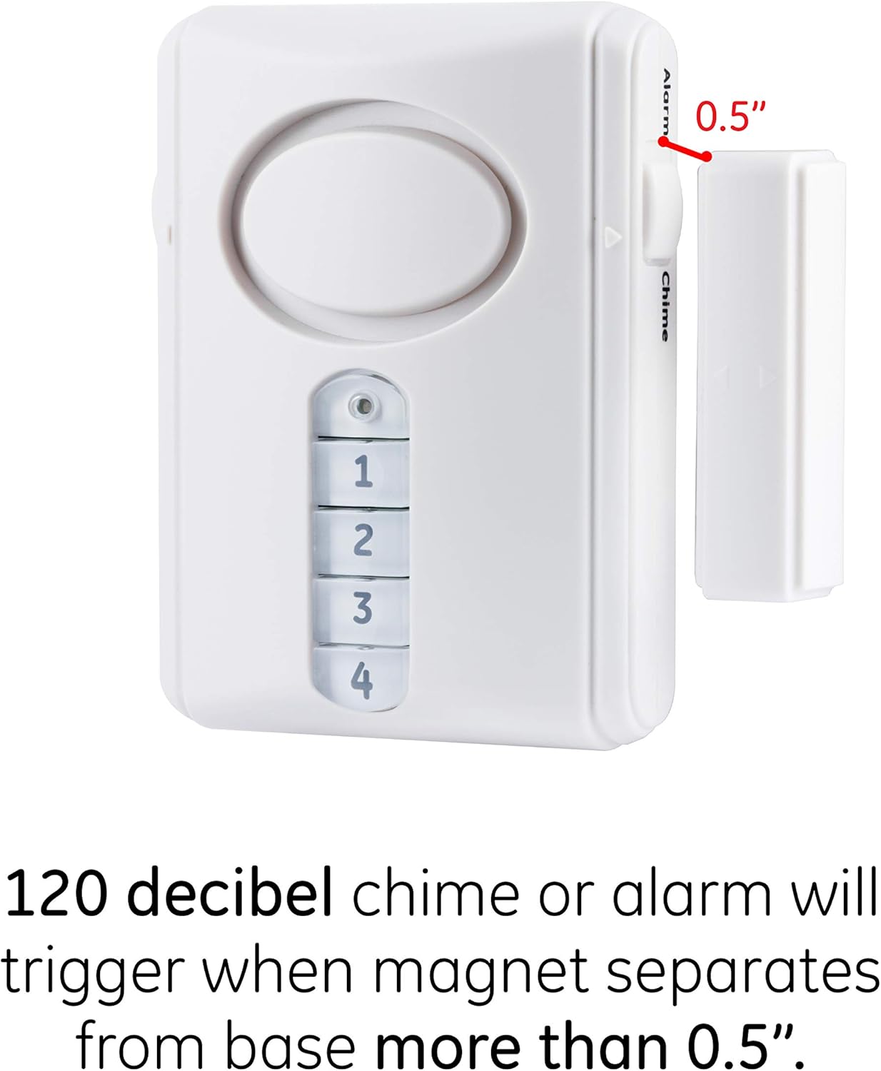 Hottest Sale GE Personal Security Alarm Kit, Deluxe Wireless Door Alarm, Indoor Personal Security with Keypad Activation, Door Chime, Window and Door Alarms, DIY Home Protection, White, 45117 Best Cyber Monday π₯ GE Personal Security Alarm Kit, Deluxe Wireless Door Alarm, Indoor Personal Security with Keypad Activation, Door Chime, Window and Door Alarms, DIY Home Protection, White, 45117