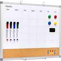 Amazon.com : Comix Dry Erase Calendar Whiteboard Corkboard