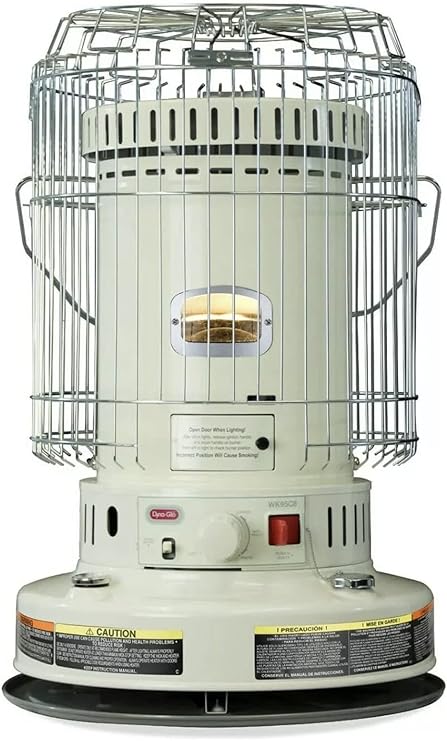 Review Dyna-Glo 23.8K BTU Indoor Kerosene Convection Heater, Ivory