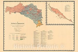 Historic Pictoric Map : Galicia, Poland and Ukraine 1916, Antique Vintage Reproduction : 36in x 24in