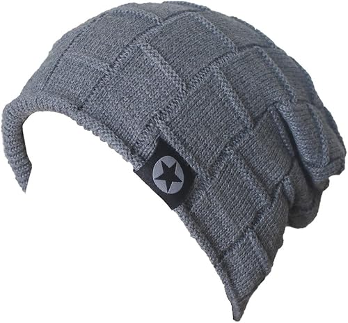 Miniatura 2 de Kafeimali Gorro de lana gruesa con forro suave para hombre