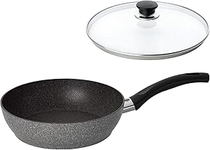 Ballarini バッラリーニ 「 フェラーラ 深型フライパン 24cm 」 炒め鍋 IH対応 グラニチウム 5層コーティング 【日本正規販売品】 75001-779 ガラス蓋付き