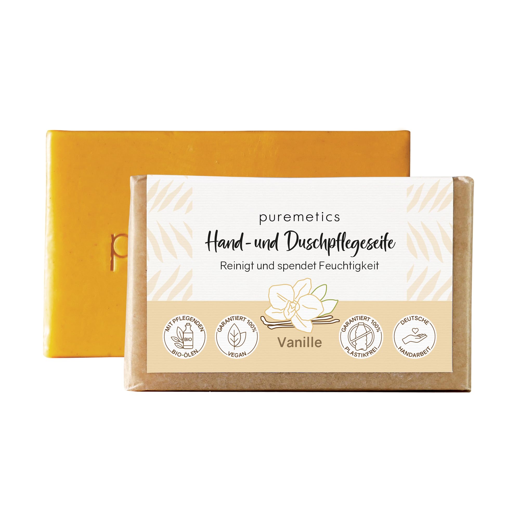Puremetics Zero Waste Lip Balm „Zitrone Vanille“ – 100% Vegan, Plastikfrei, In Wiederverwendbarem Weißblech-Döschen