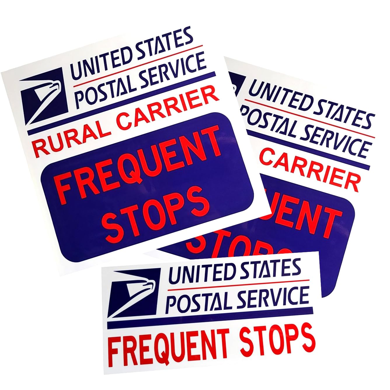 SAFEDRIVE U.S. Postal Rural Mail Delivery Driver Magnetic Signs For Cars, SUVs, Trucks.
