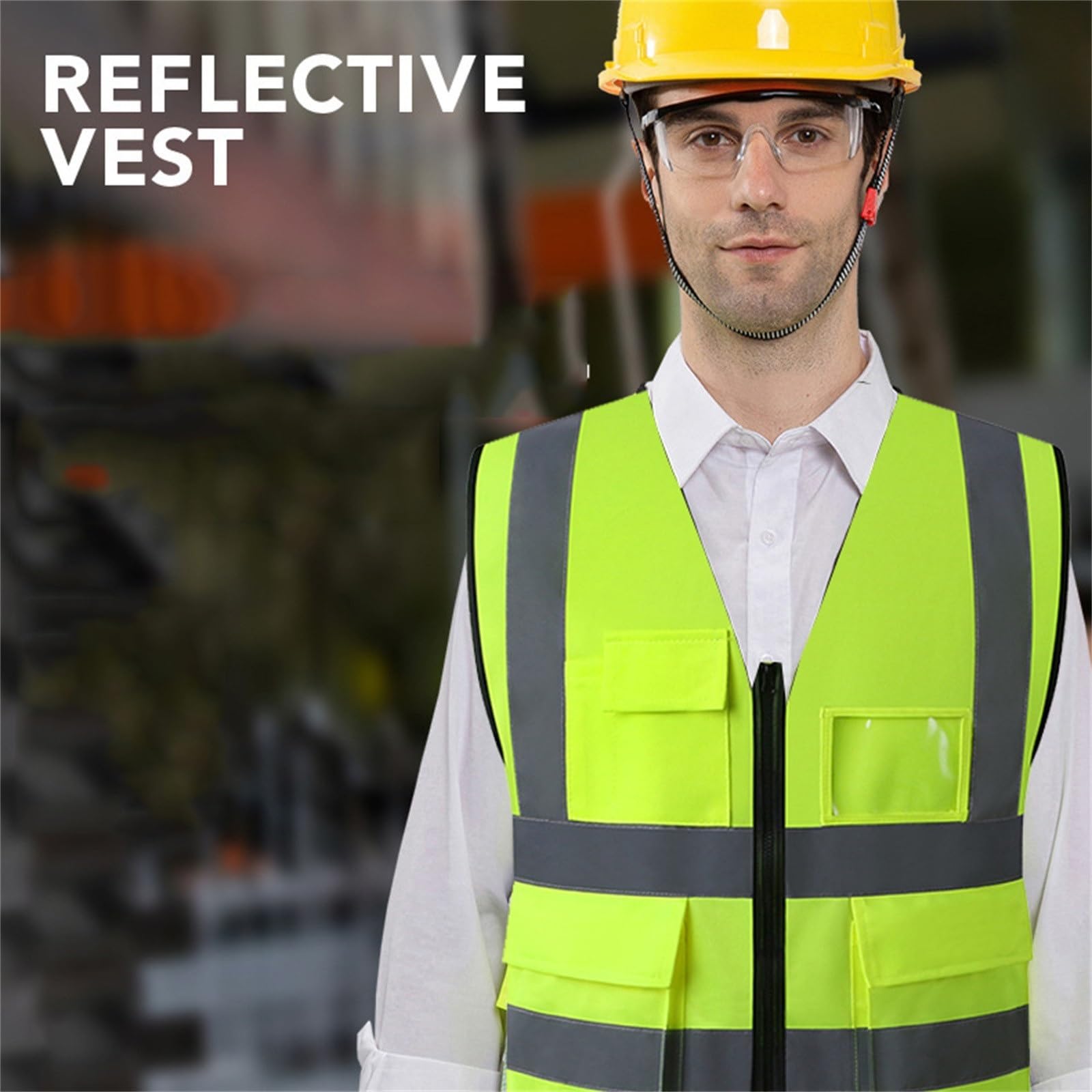 Gilet de Construction réfléchissant en Polyester