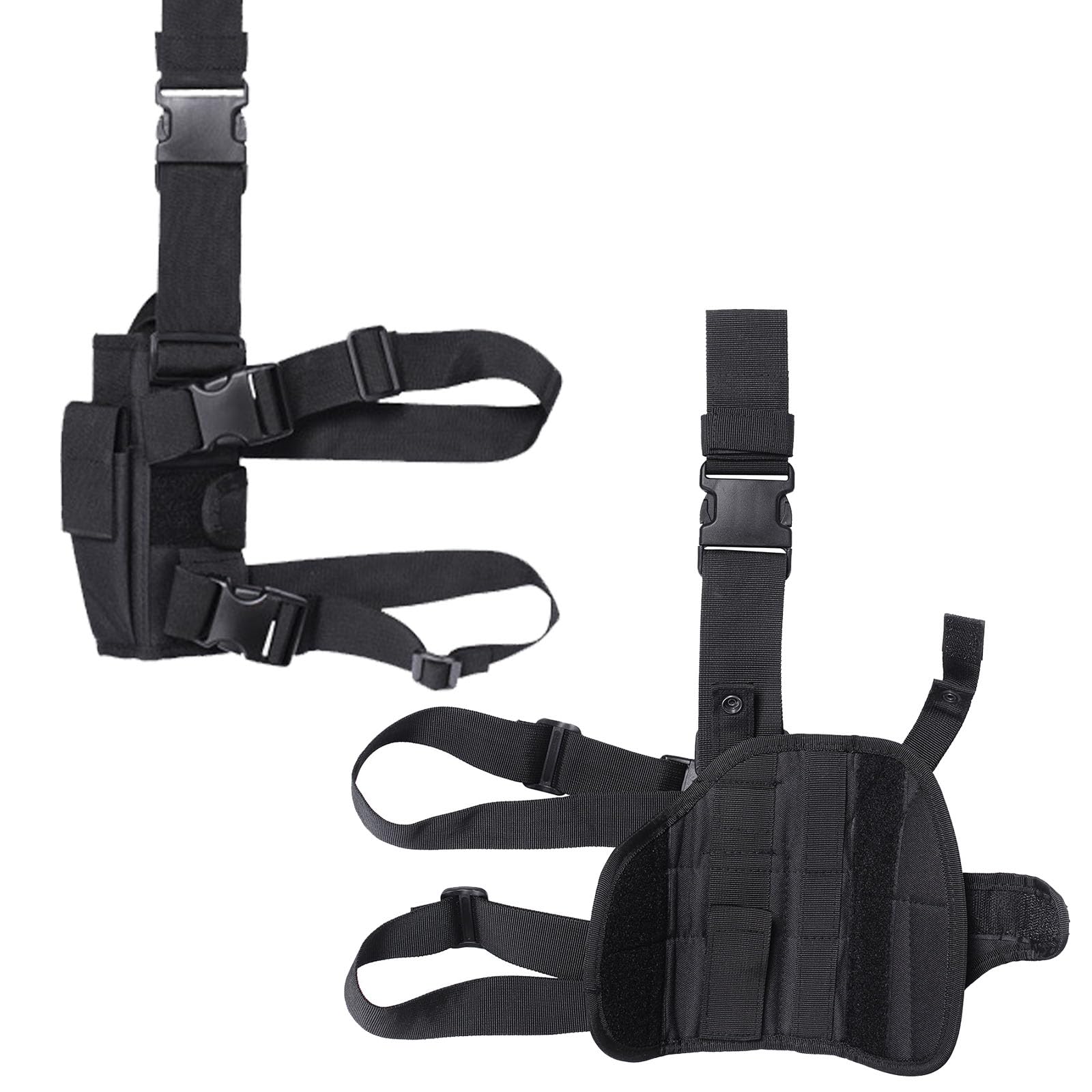Funda Pistola Pierna, Funda Pistola para Pierna táctico, Nylon Pistola Estuche, para Entrenamiento, Caza, Actividades al Aire Libre, Juegos de rol