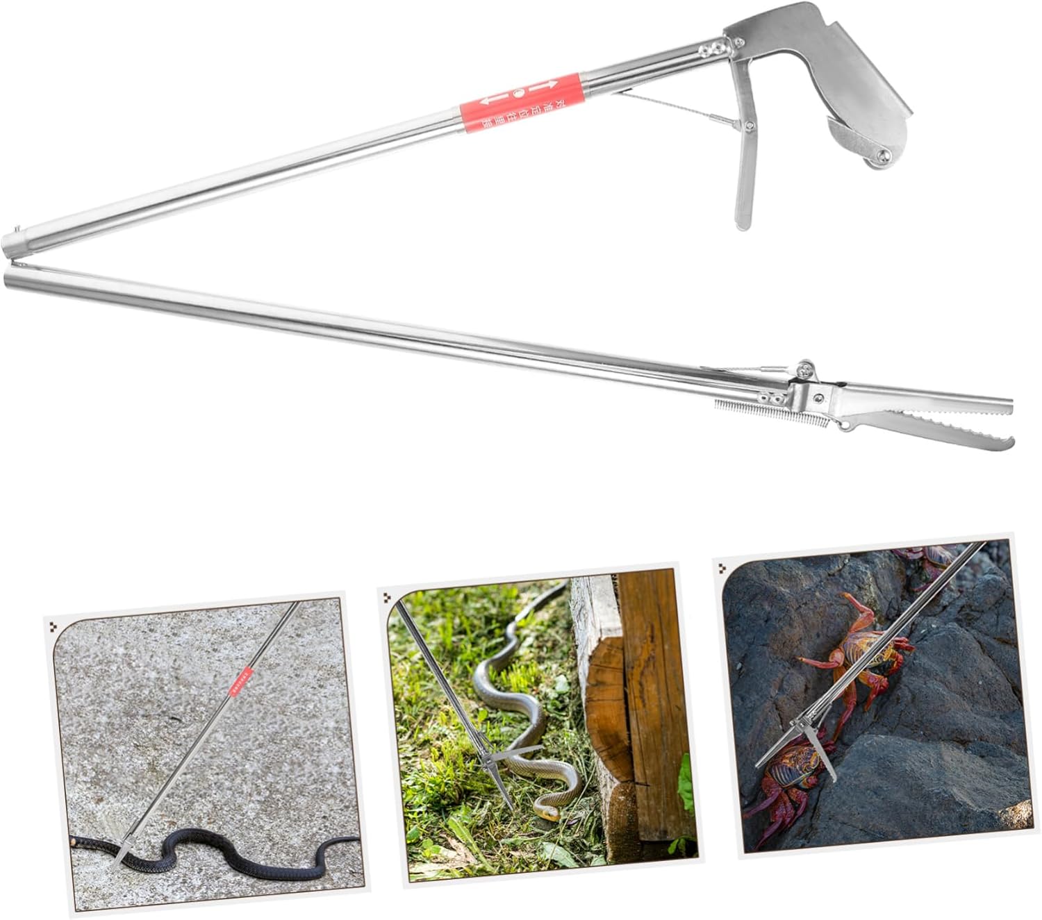 Multifunctional Outdoor Clip Lightweight Portable Sturdy Folding Design Snake Grabber Tools