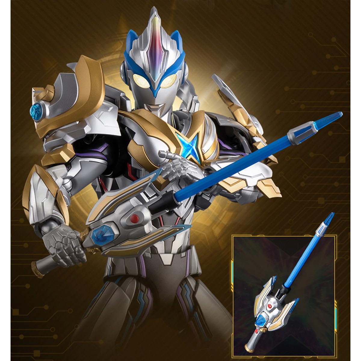 HIPLAY Ultraman Legendary Edition Beta Spark Armor X (Beyond Type) Zestaw Modelarski do Montażu