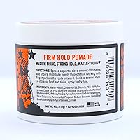 Vista 6 de Floyd's 99 Pomada de sujeción firme impulsada por Suavecito - Fuerte fijación - Brillo medio - Soluble en agua - 4 oz