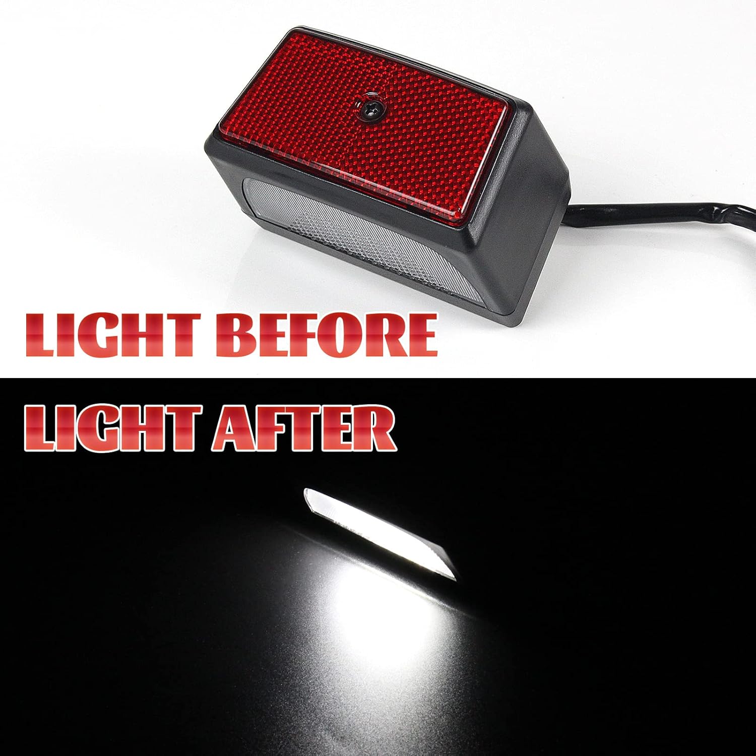 LED License Plate Light Compatible with Can-Am Spyder Accessories, Rear Fender Light Compatible with Spyder F3 (1PCS, Replace #710003348)