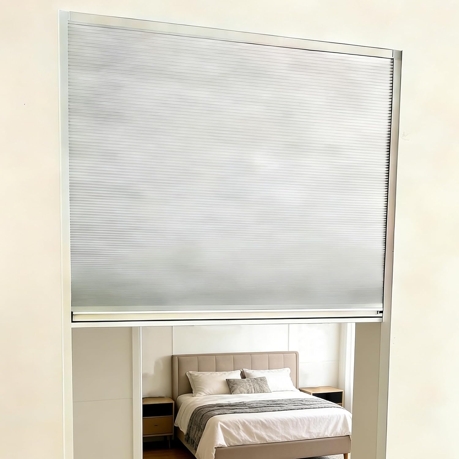 Telescopic Pleated Folding Closet Door, Space Saving Privacy Interior Partition Door, for Closets Wardrobes Bedroom Small Home Indoor Spaces(W × H)(80×70Cm/31.5×27.6In)