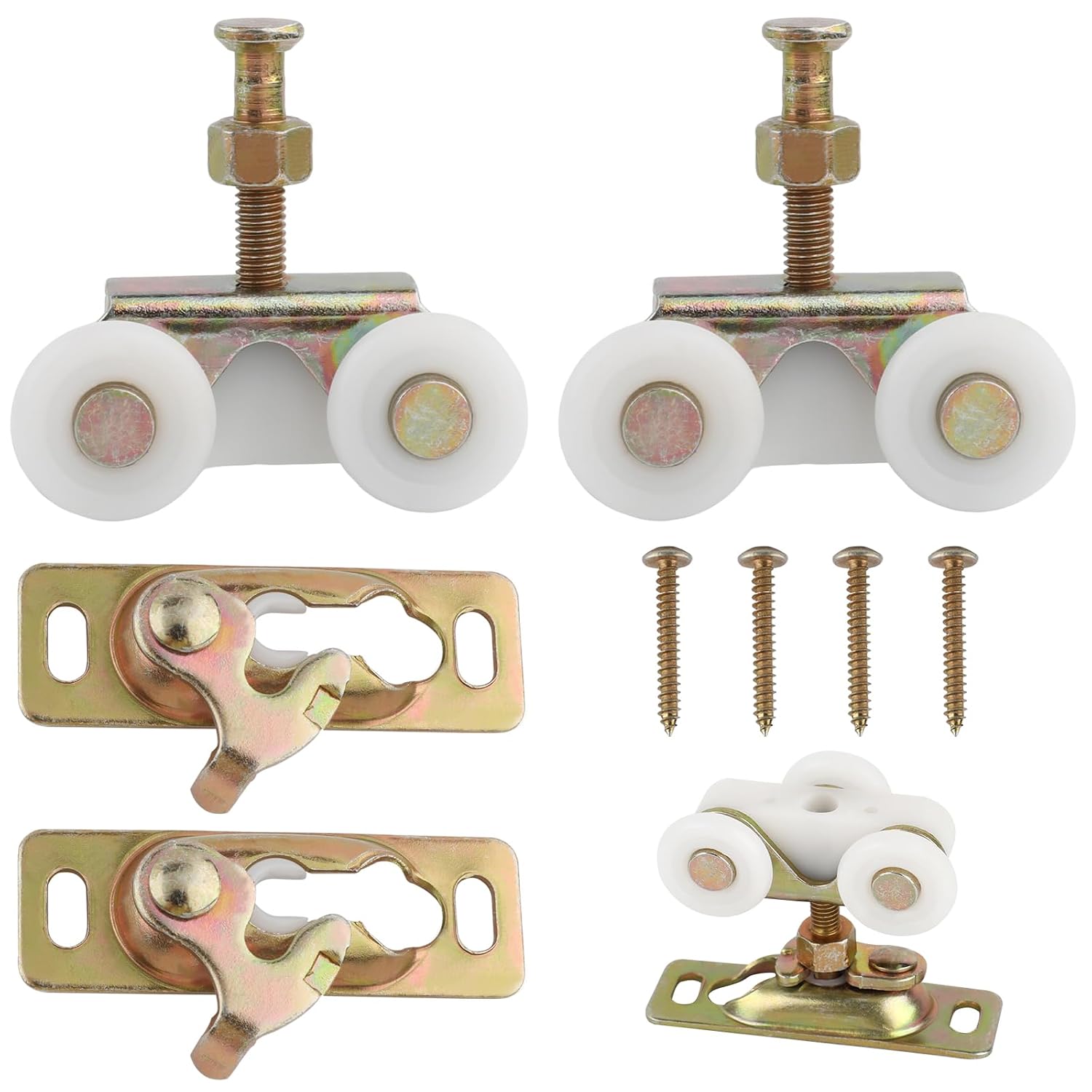 Amazon.com: 2 Pcs 3/4 Inch Sliding Pocket Door Rollers Assembly,Sliding