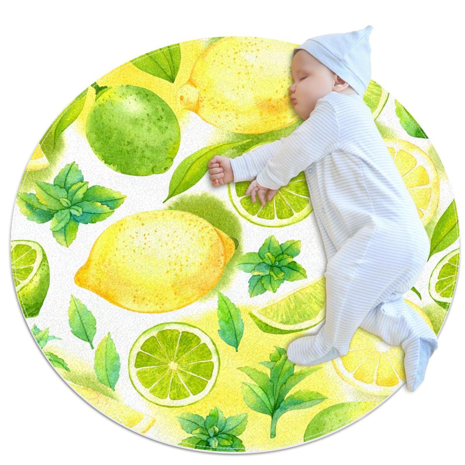Tapis rond aquarelle JDEZ, la solution idéale pour réchauffer le sol du salon
