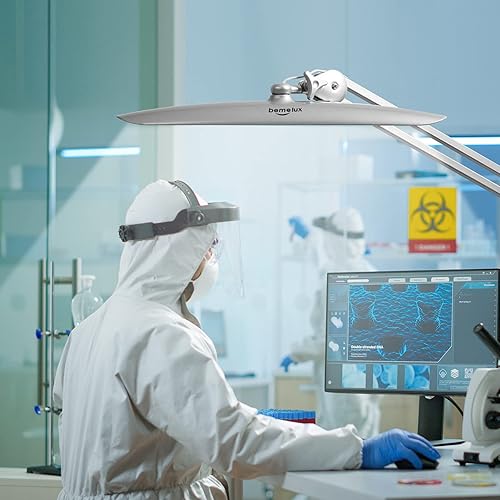 Miniatura 6 de Lámpara LED de escritorio con abrazadera, lámpara de tareas de atenuación para lectura, escritorio, oficina, banco de trabajo, mesa, arquitecto,