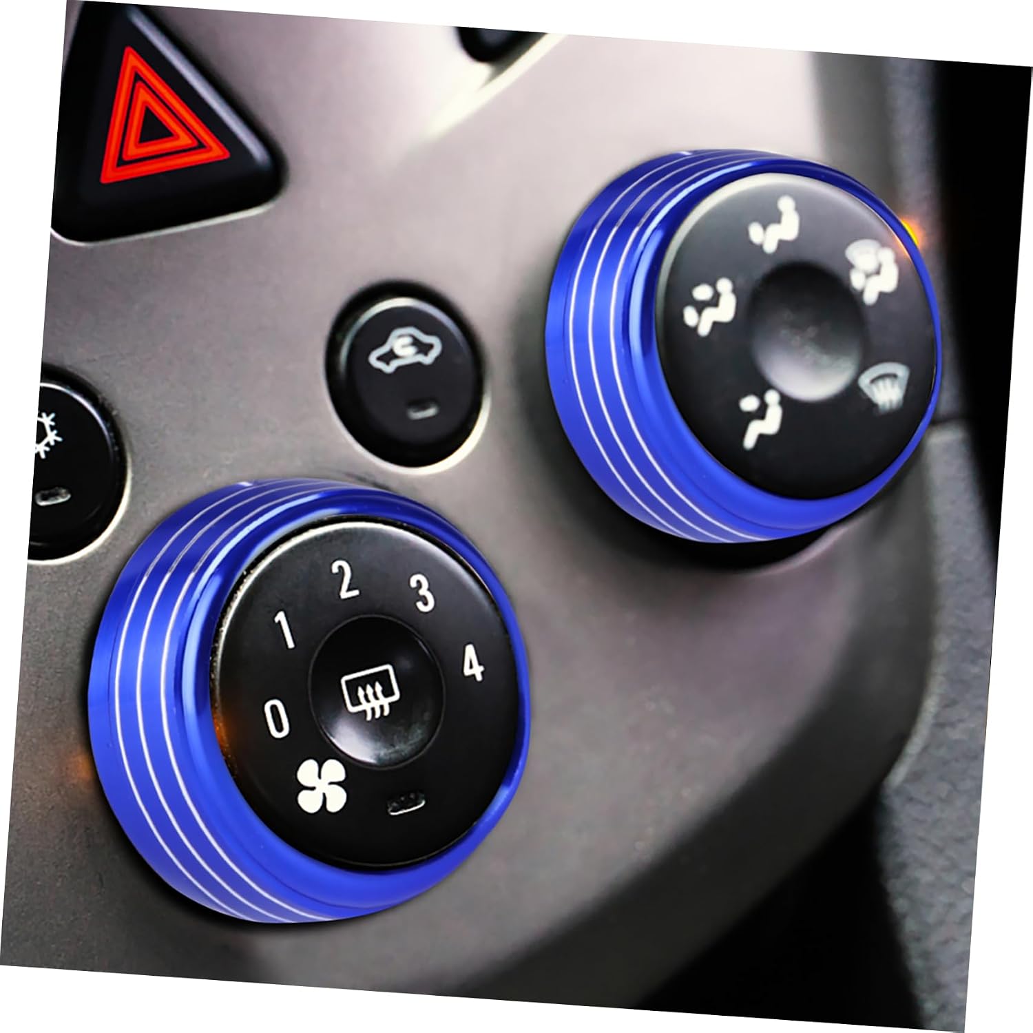 3pcs Air Conditioner Knob Trim for Stylish Interior Decoration Easy to Install Vehicle Elegance