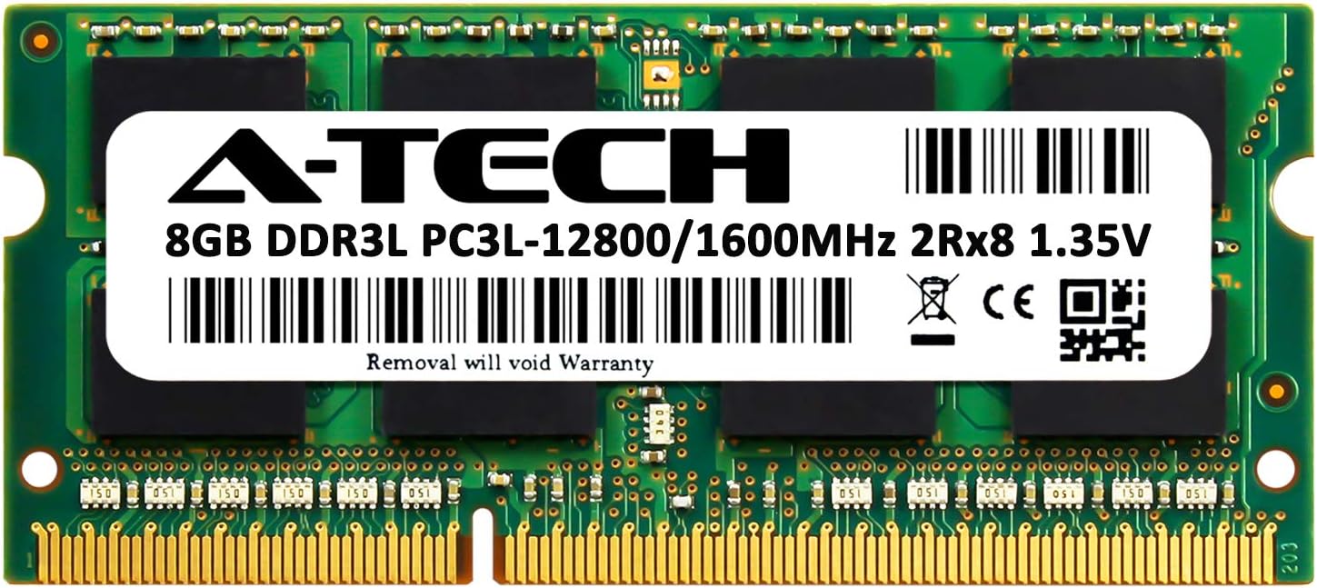 A-Tech 8GB RAM for Dell Latitude 3540, 3440, 3340 | DDR3/DDR3L 1600MHz SODIMM PC3L-12800 Laptop Memory Upgrade Module