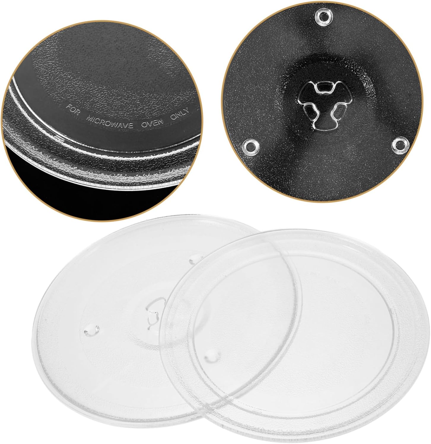 Artibetter 2pcs Microwave Oven Turntable Replacement Microwave Turntable Glass Plate Oven Plate for Models