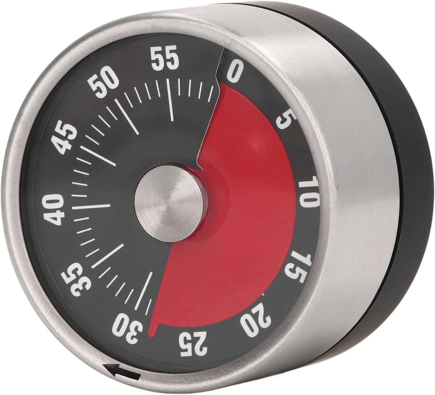 Mechanical Timer, Magnetic Kitchen Timer, 60 Minute Countdown Timer Visual Timer for Cooking, Baking, Working, Classroom, Time Management Tool with Alarm Sound & Stainless Steel