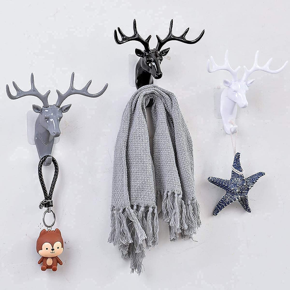 Deer Head Key Holder - Antique Wall Decor -7