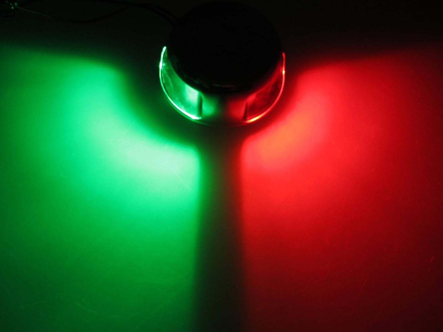 Pactrade Marine Horizontal SS304 Navigation Light LED Green & Red Bicolor 65LM