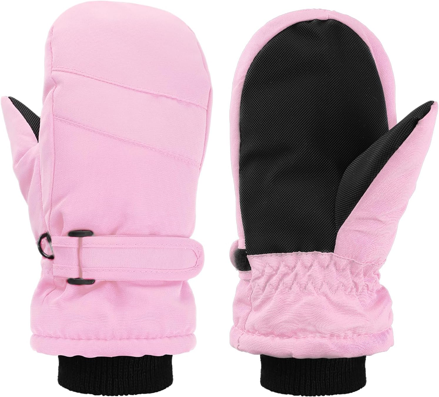 Geyoga Kids Snow Mittens Waterproof Winter Ski Gloves Warm Thicken Snow Gloves for Girls Boys