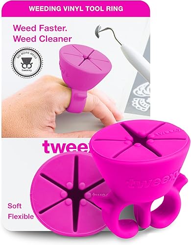 tweexy Anillo colector de desechos de vinilo para manualidades Herramientas de deshierbe para transferencia de calor de vinilo, manualidades HTV y