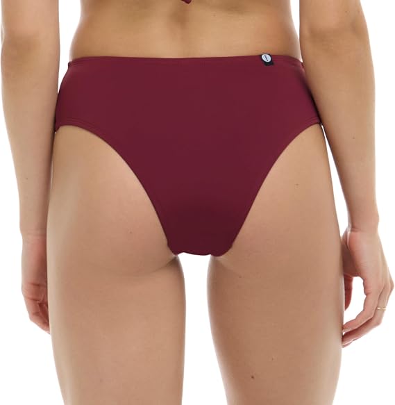 EIDON Women's Propel High Waisted Mid Coverage Bikini Bottom Swimsuit