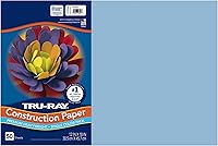 Vista 35 de Tru-Ray® Papel de construcción, 12.0 in x 18.0 in, 50% reciclado, azul atómico, paquete de 50