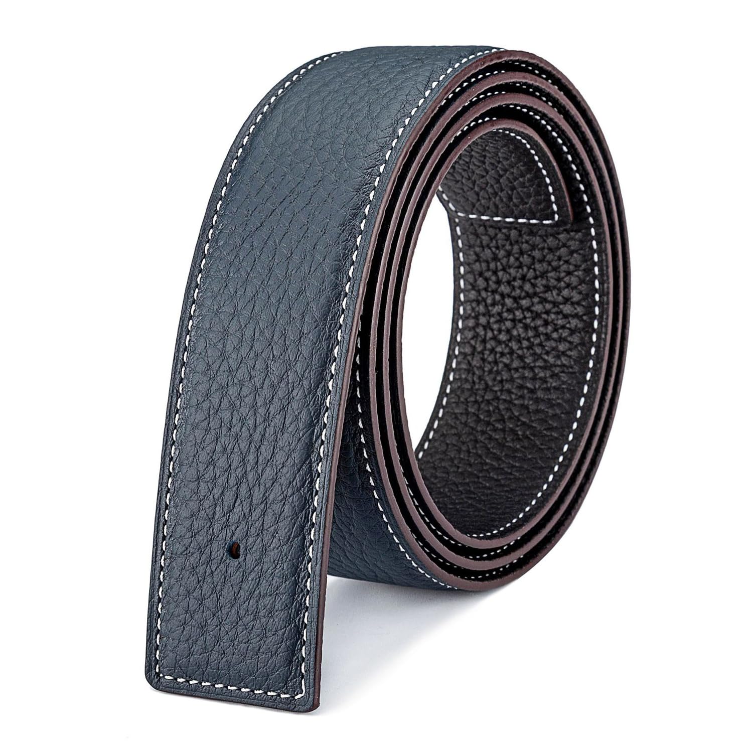 Vatee's Reversible Genuine Leather Belts For Men/Women Replacement Belt Strap Without Buckle 1.25"/1.34"/1.5" Wide