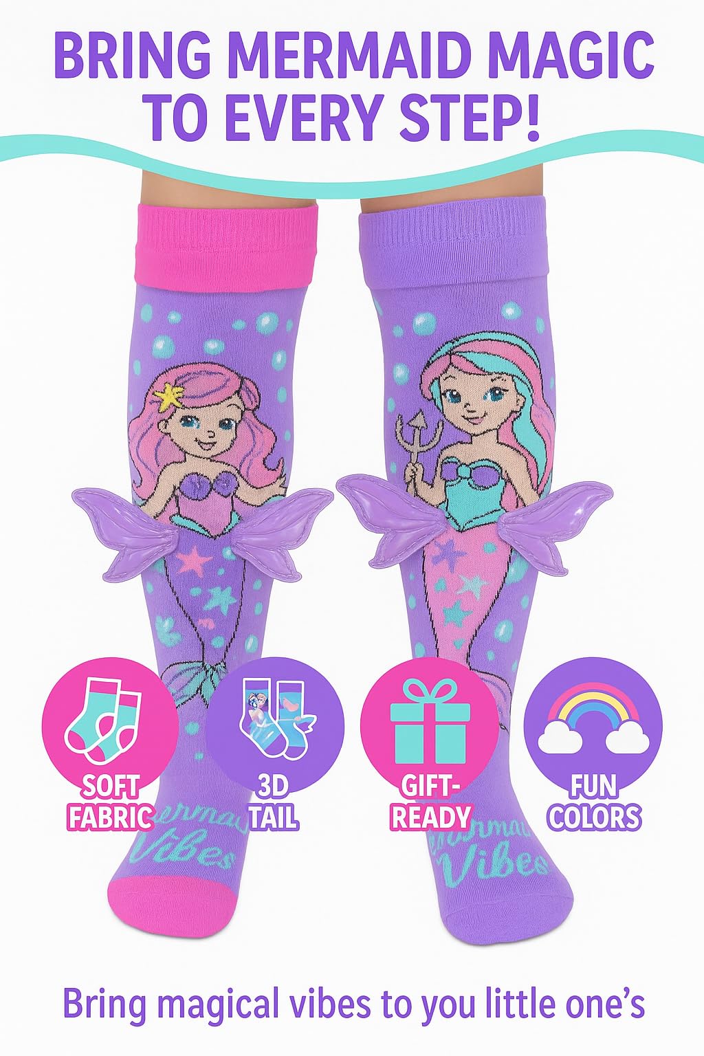ME ME MART Kids Knee-High Cartoon Socks – Mickey & Minnie Mouse Design with 3D Ears & Bow, Colorful Fun Animal Character Socks for Boys & Girls, Ages 3-12, Soft & Comfortable Gift 1