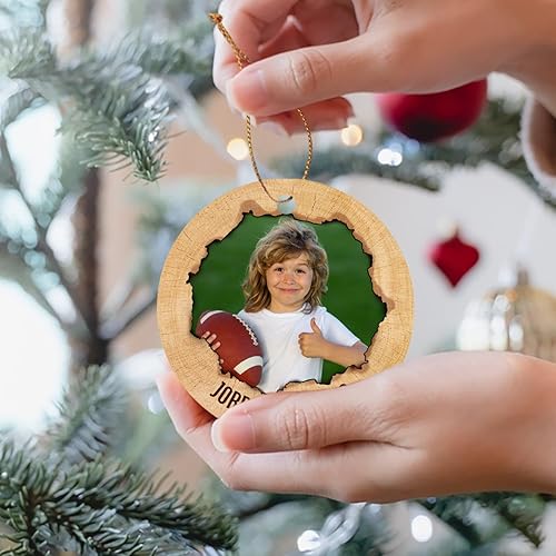 Vista 36 de Adorno de Navidad personalizado con imagen de jugador de béisbol para niños y niñas, adorno de béisbol con foto con nombre personalizado, regalos