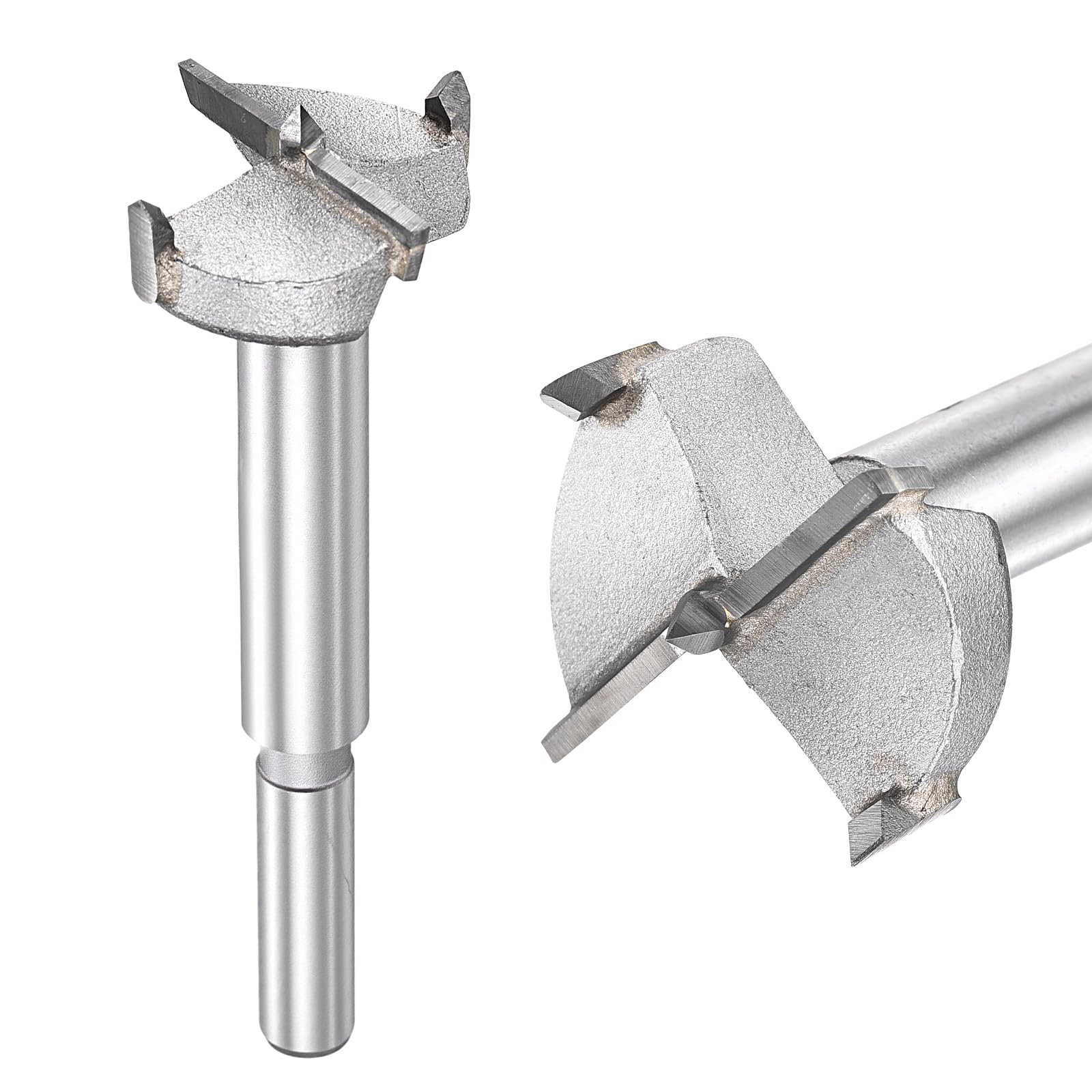 DTGN 26mm Forstner Drill Bit 1-1/32" - 1Pack - Good for Wood Plastic Plywood - 2 Flutes Tungsten Carbide Woodworking Hole Saw Cutter with Round Shank - Silver — image 1