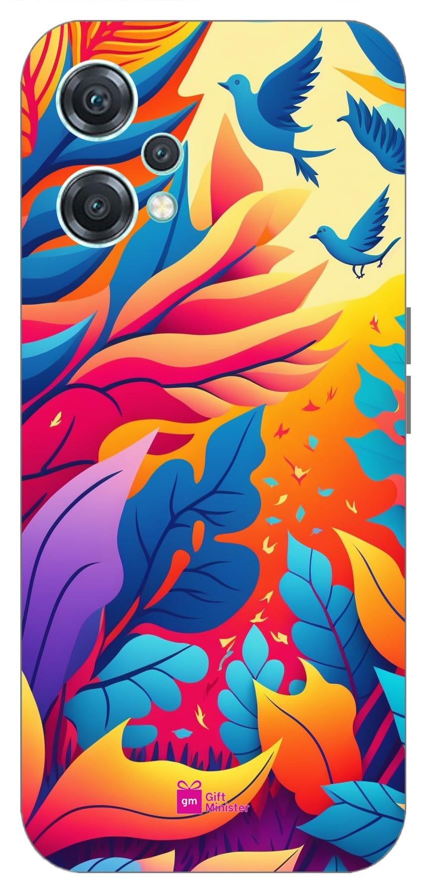 Gift Minister Soft Designer Mobile Case for One Plus Nord Ce2 Lite 5G Back Cover Crimson - Art Clear Lightweight Dustproof Comfortable Grip Anti-Slip Flexible Scratch Resistant Protective 1Pcs 1702P