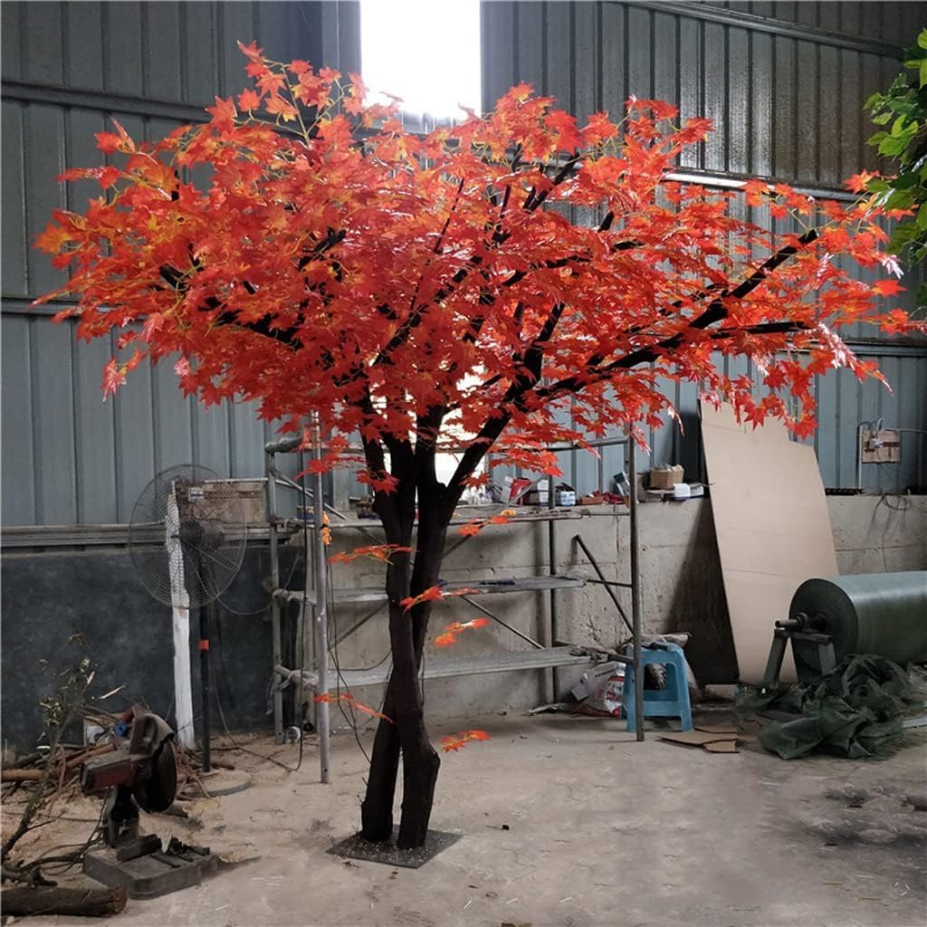 Plante Artificielle 150cm Décoration Érable Artificiel Decovego 150cm - 2 Troncs 400 Feuilles - Décoration Intérieur Réaliste Plante Artificielle érable