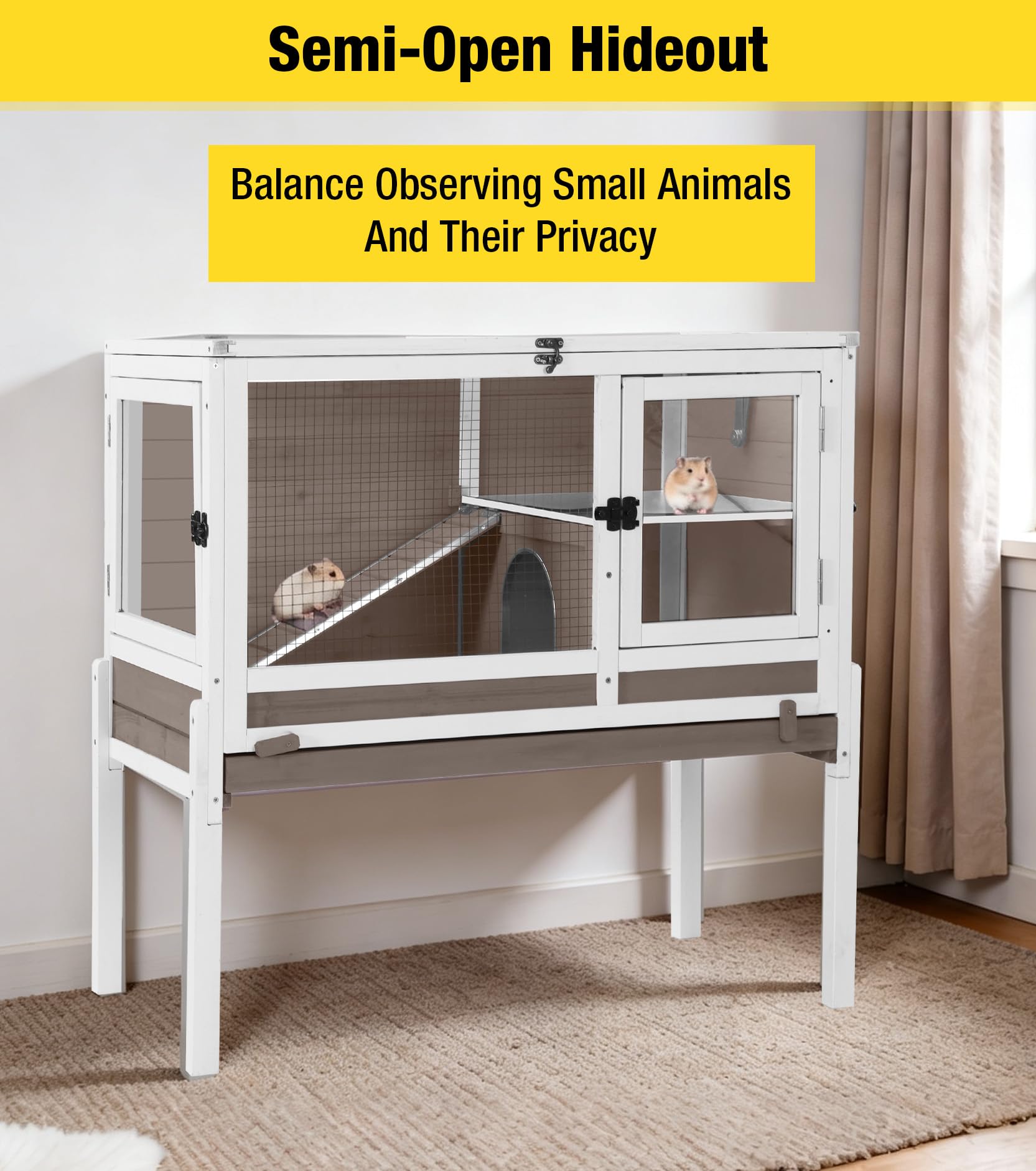 Guinea Pig Cage - Rabbit Hutch with Ramp -6 Guinea Pig Cage - Rabbit Hutch with Ramp -6
