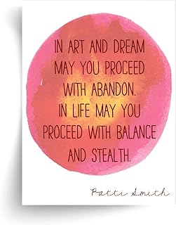 Patti Smith Art and Dream Quote - Unframed Print
