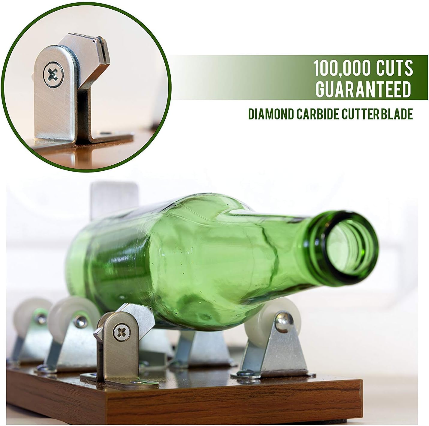 Soft Touch Glass Cutter, Glass Bottle Cutter, DIY Tool Kits for Adults for Various Round Oval Beer Glass, Glass Jar & Glass Bottles, Craft Cutting Tools, Craft Supplies. Extra Cutting Wheel Included