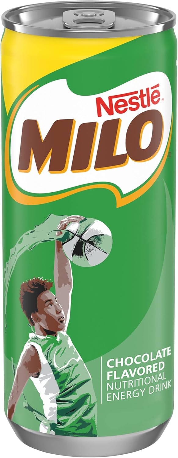 MILO Chocolate Nutritional Energy Drink 24, 8 fl. oz. Cans