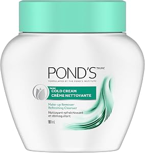 Pond's Cold Cream for normal or dry skin Make-up Remover and Refreshing Cleanser dermatologist tested 190 ml