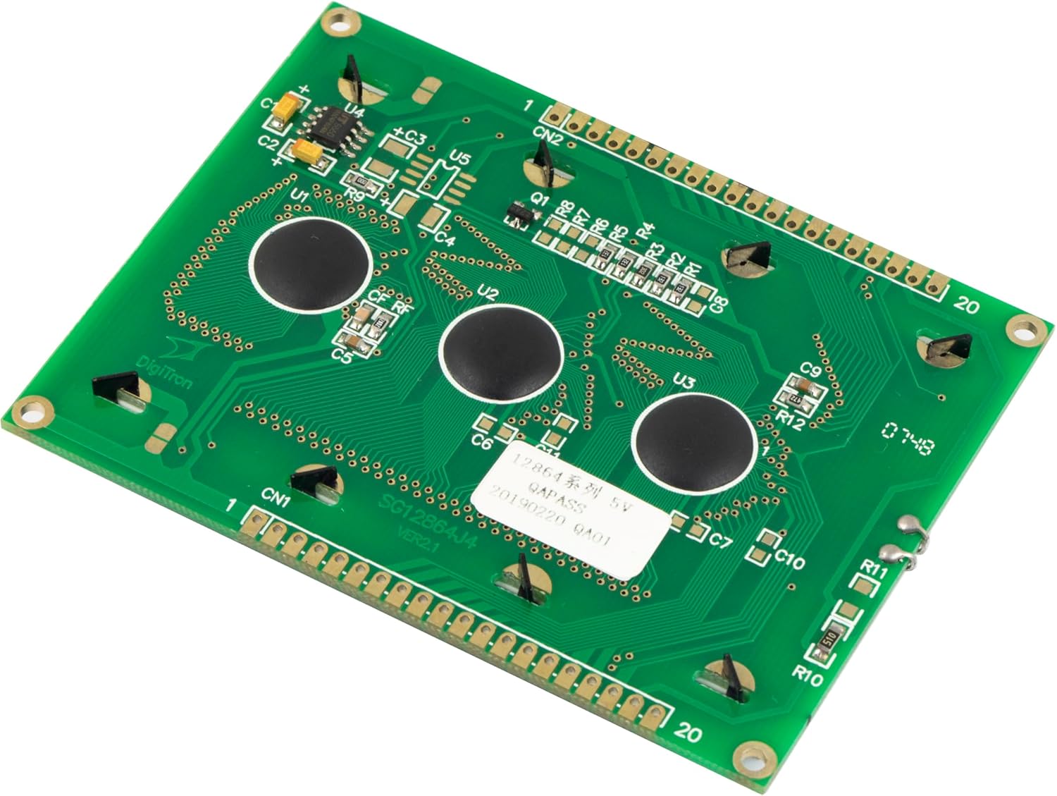 for 5V 12864 Dots Graphic LCD Display Matrix Module Blue Backlight 128x64