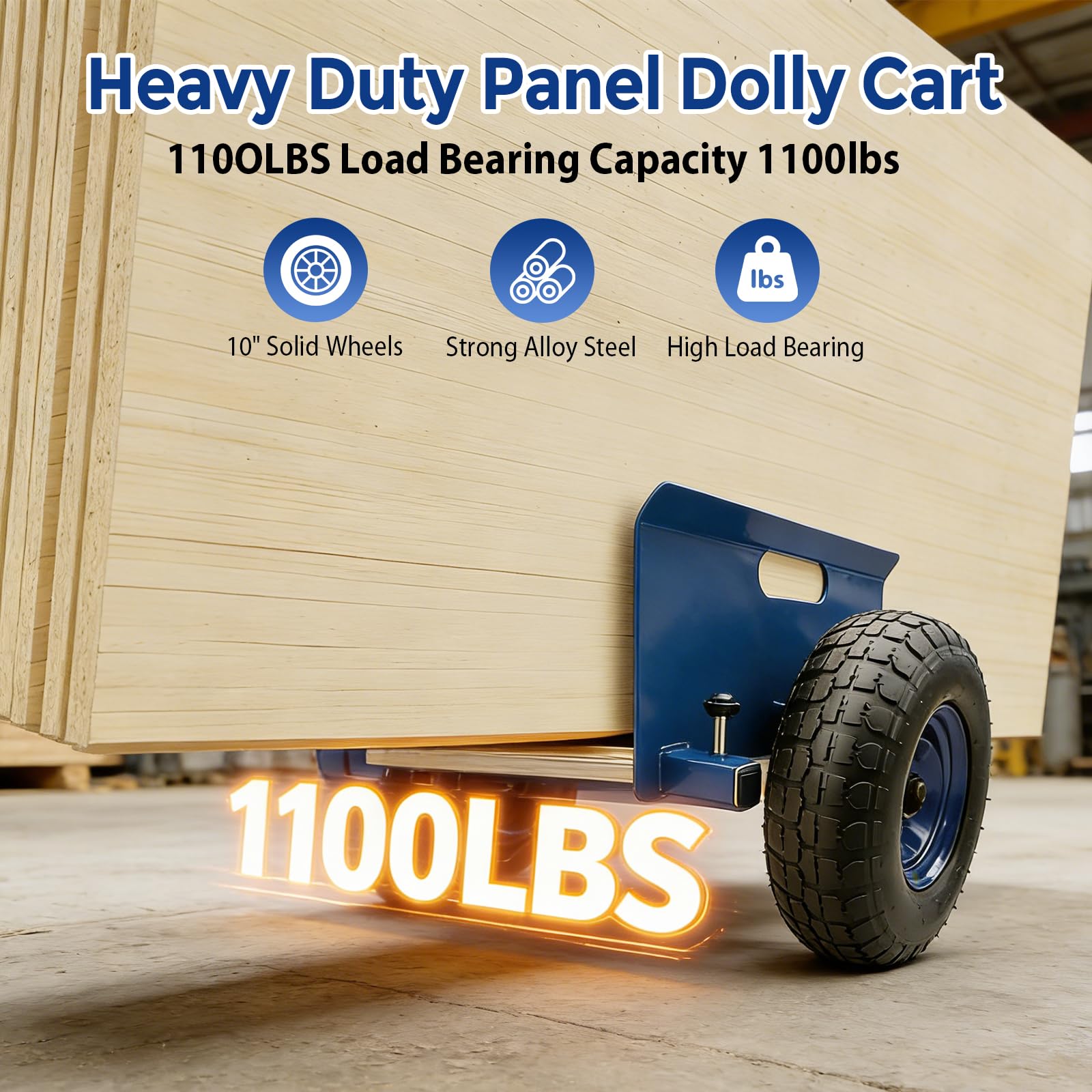 Carro de placas, carga de 500 kg | Mudanza de paneles de yeso ajustable para mármol, paneles de madera, puertas, ventanas, carros