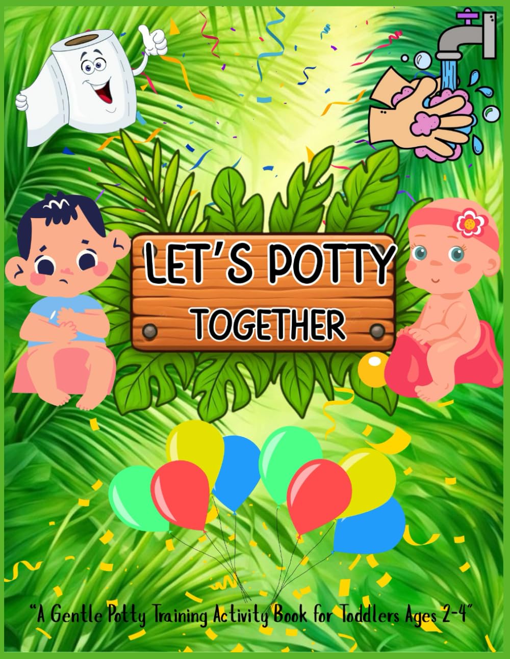 Let's Potty Together: A Gentle Potty Training Activity Book for Toddlers Ages 2-4
