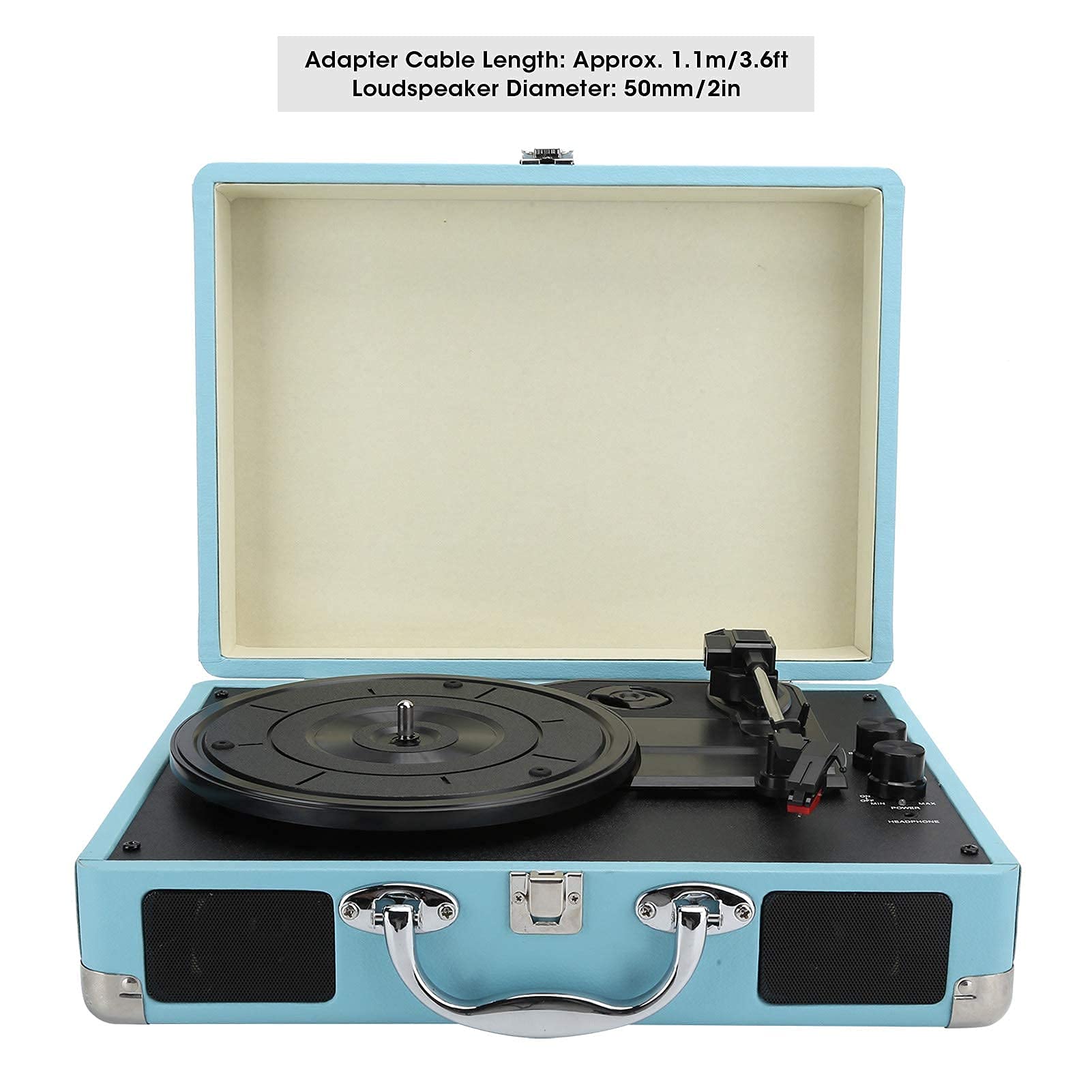Giradischi in Vinile, Giradischi Vintage Bluetooth 33/45/78 Giri/min 100/u2011 Supporta Dischi in Vinile da 7/10/12 Pollici