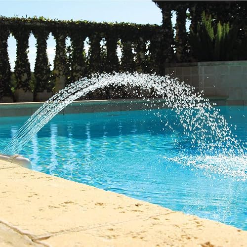 Bseical Fontaine Piscine Cascade, Hors Sol, Accessoire Piscine Exterieur, Robinet
