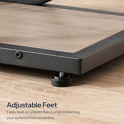 Miniatura 8 de HOOBRO Mesa consola estrecha, mesa de entrada pequeña de 29.5 pulgadas, mesa de sofá moderna de 2 niveles detrás del sofá, para sala de estar,