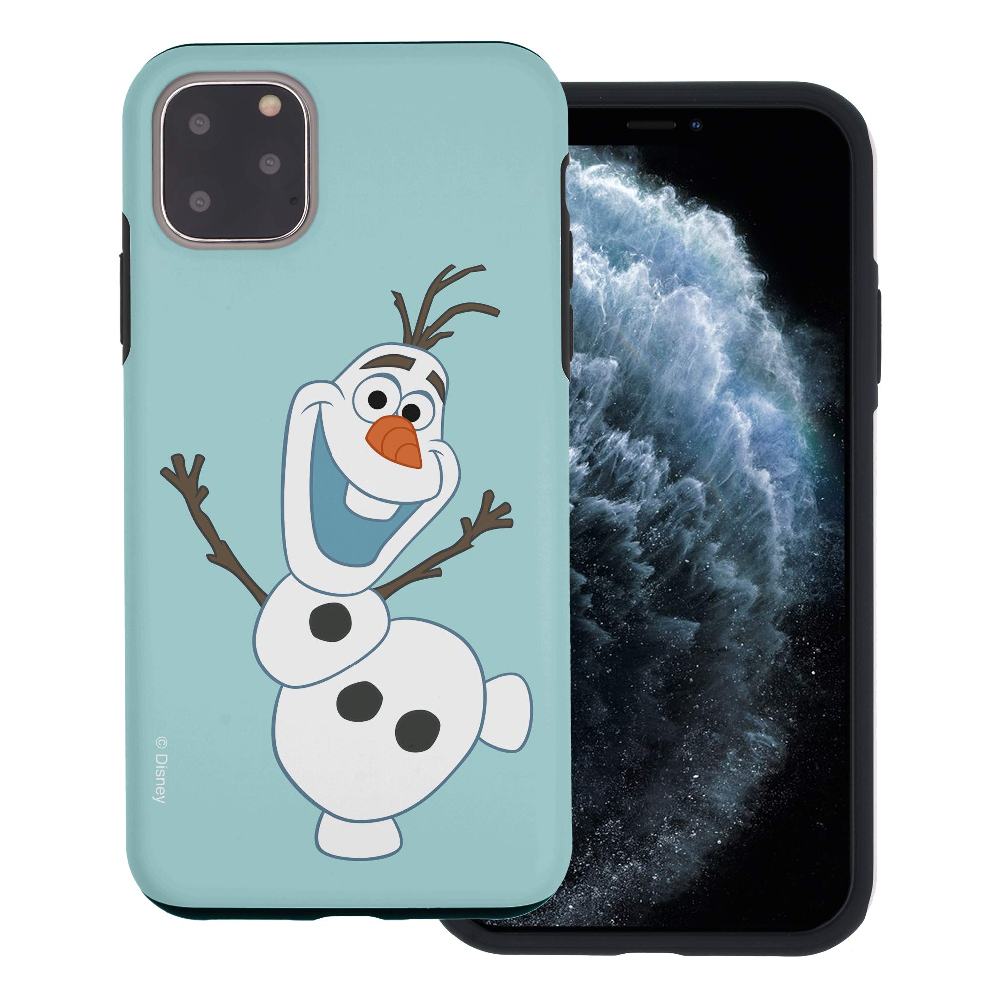 WiLLBee Compatible with iPhone 11 Pro Max Case (6.5inch) Frozen Layered Hybrid [TPU + PC] Bumper Cover - Frozen Olaf