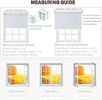 Vista 13 de Persianas enrollables opacas para ventanas y dormitorios, oscurecimiento de la habitación, impermeables, con aislamiento térmico, para ventana